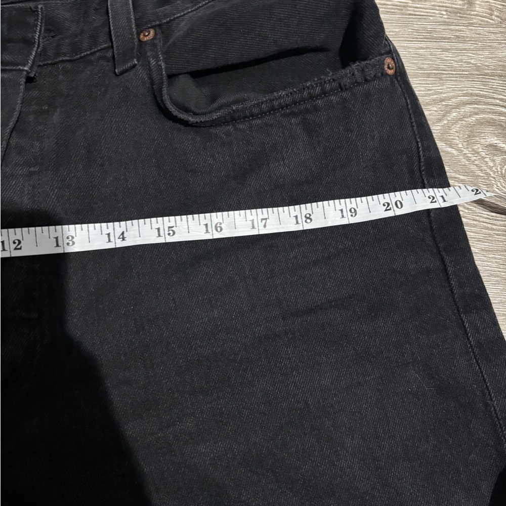 AGOLDE Kelly Jean in Fuse Black Distressed Straight Leg Size 31 NWT - Picture 9 of 13